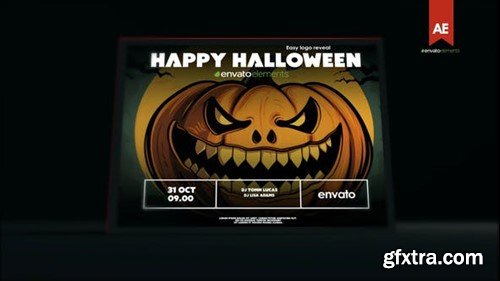 Videohive Halloween Logo Card 48285743