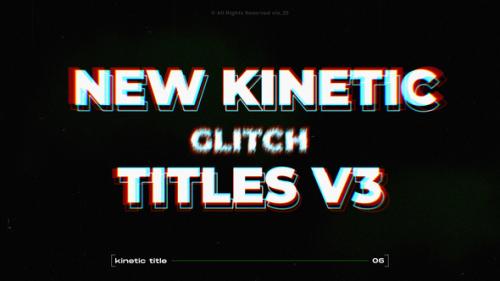 Videohive - Kinetic Glitch Titles v3 / PR - 48078021 - 48078021