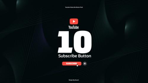 Videohive - Youtube Subscribe Buttons Pack - 48078621 - 48078621