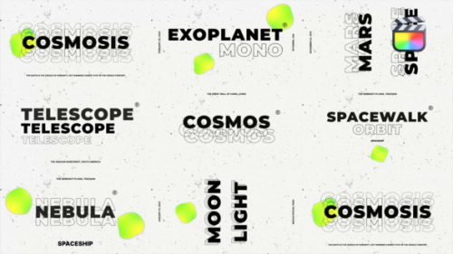 Videohive - Cosmos White Titles  FCPX - 48092995 - 48092995