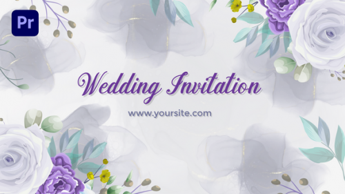 Videohive - Romantic Wedding Invitation (MOGRT) - 48093536 - 48093536