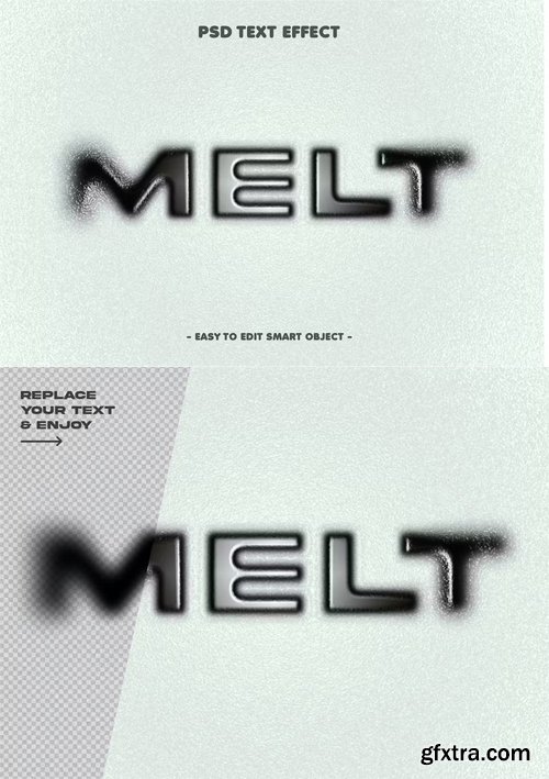 Melted Layer Style Text Effect