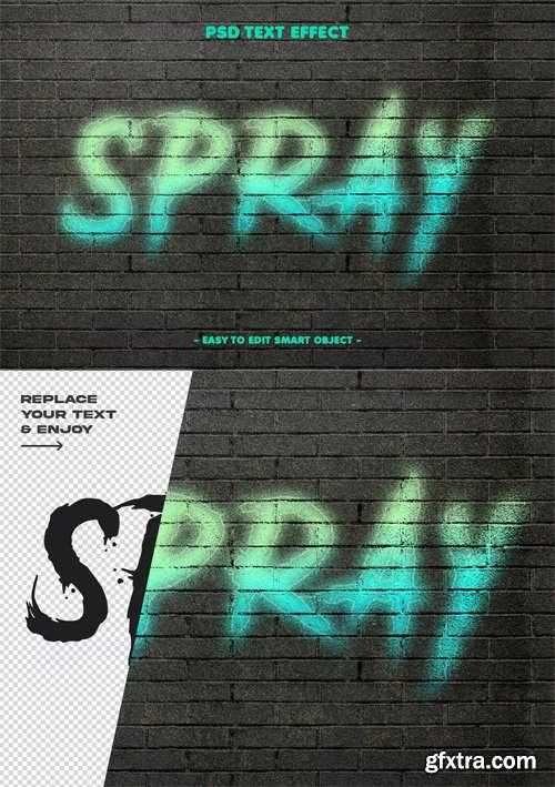 Street Wall Spray Paint Text Effect