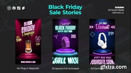 Videohive Black Friday Sale Stories 48239455