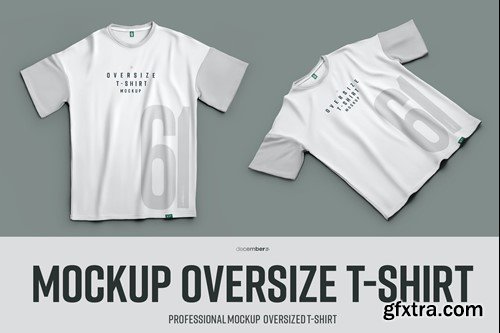 2 Mockups Oversize T-shirt A4FRYEY