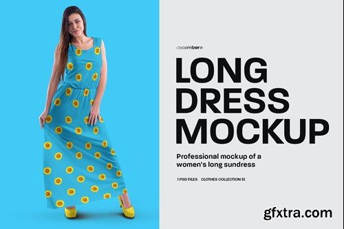 Women's Long Dress Mockups BRWVJM9