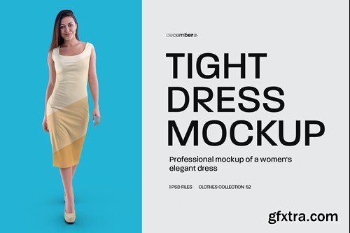 Women's Tight Dress Mockups E5KR9PT