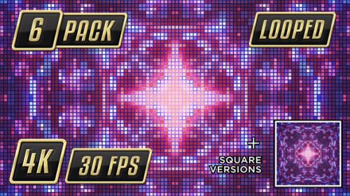 Videohive - Abstract Pixel VJ Loop - 19203316 - 19203316