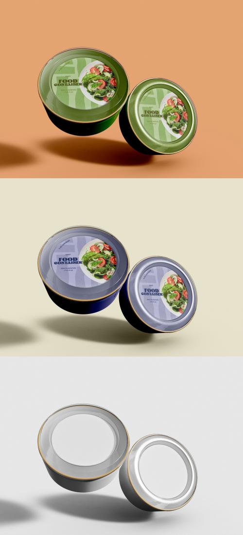 Salad Take Away Container Mockup 646873097