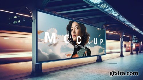 Cinematic Billboard Mockup Collection BH84DQT