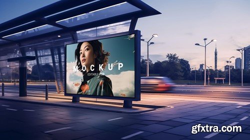 Cinematic Billboard Mockup Collection BH84DQT