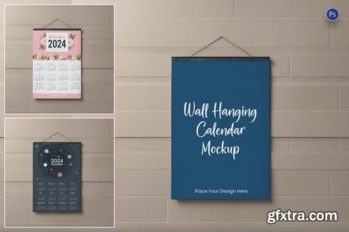 Wall Hanging Calendar Mockup WFDBXFG