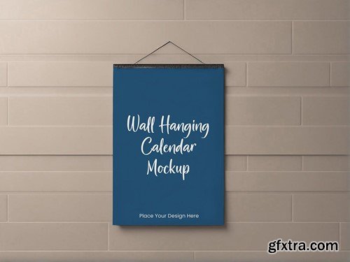 Wall Hanging Calendar Mockup WFDBXFG