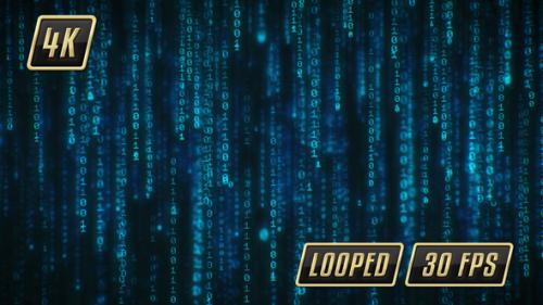 Videohive - Binary Code Data Rain - 20451204 - 20451204