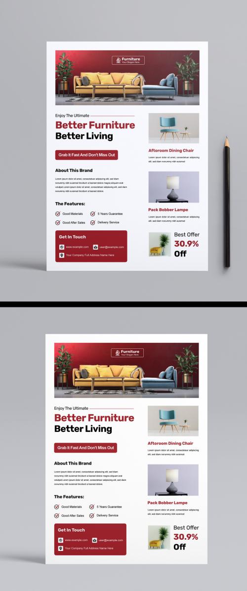 Furniture Flyer Design Template 650180769