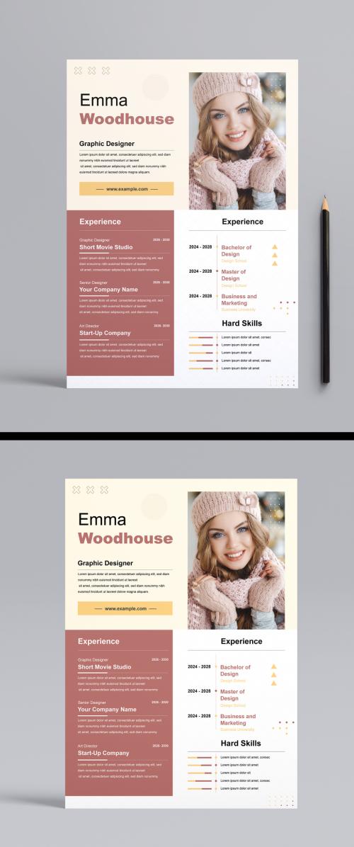 Fashion Resume Design Template 650180729