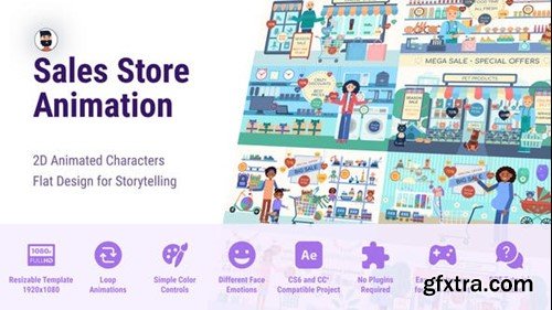 Videohive Sale Store - Flat Character 48321818