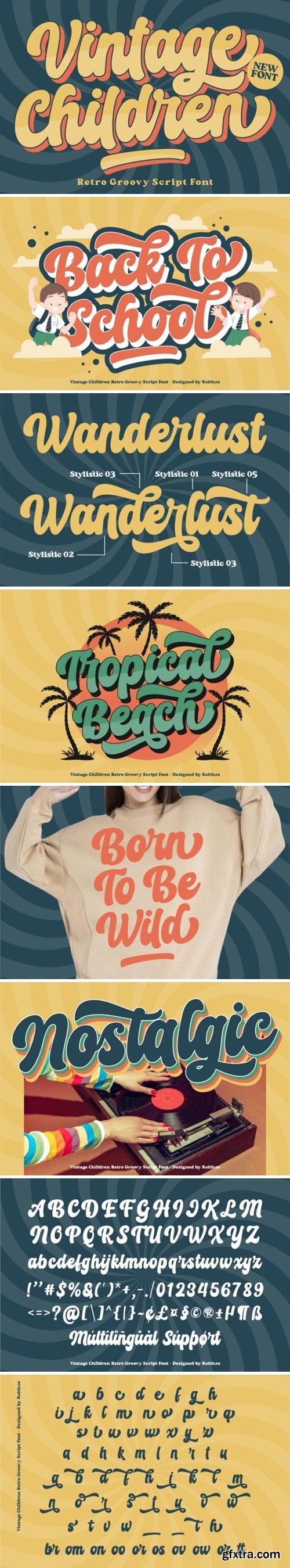 Vintage Children Font