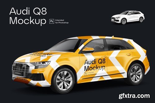 Audi Q8 Mockup R7KJTXH