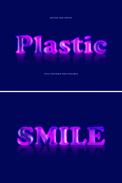 Pink Plastic Text Effect 649490502