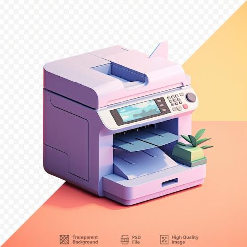 Premium PSD | Printing and copying machine with scanning capabilities Premium PSD