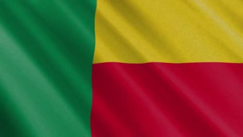 Videohive - Benin Flag Animation - 48029148 - 48029148
