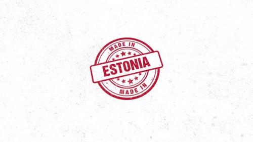 Videohive - Made In Estonia Rubber Stamp - 48046371 - 48046371