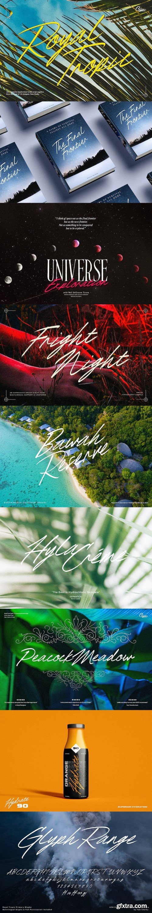 Royal Tropic – Handwritten Brush Script Typeface