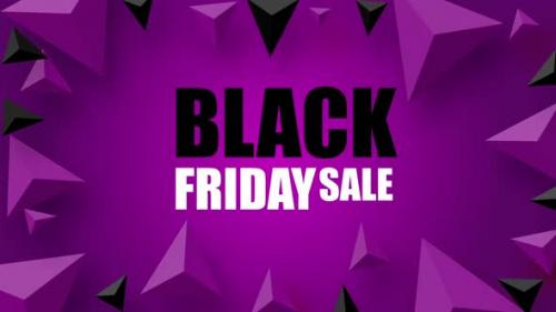 Videohive - Black Friday Sale Bakground On Purple - 48047212 - 48047212