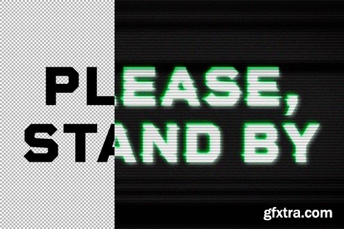 VHS Screen Text Effect XMGAZPH