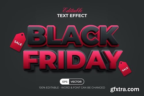 Black Friday 3D Text Effect Style ZHH6PU9