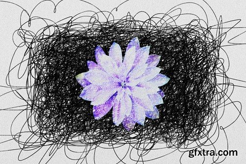 Pencil Scribble Photo Effect 9G7TFQW