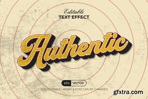 Authentic Text Effect Vintage Style ANDLKSF