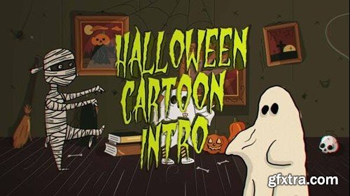Videohive Halloween Cartoon Intro 48319442