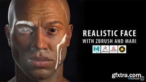 Realistic Face with Zbrush and Mari