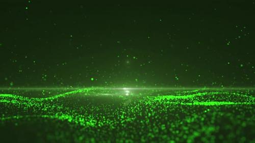 Videohive - Green Particular Background - 48053594 - 48053594
