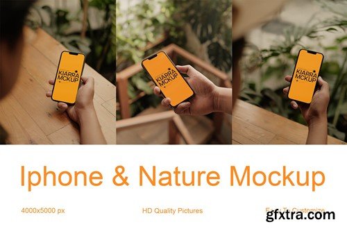 iPhone Mockup with Summer Vibe 5 - KRV J4EJESH