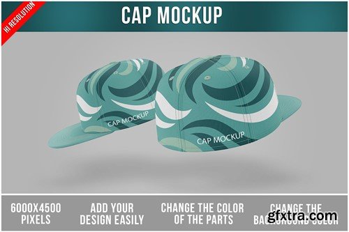 Caps Mockup Template 4AM83CD