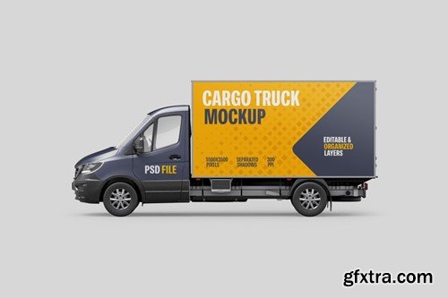 Delivery Truck Mockup Set TA8AMAM