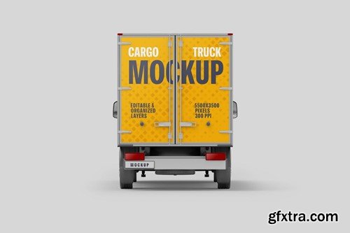 Delivery Truck Mockup Set TA8AMAM