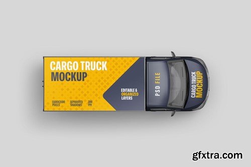 Delivery Truck Mockup Set TA8AMAM