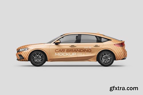 Modern Sedan Car Mockup Set KQJAETL