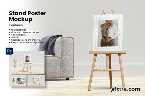 Stand Poster Mockup KU84F27