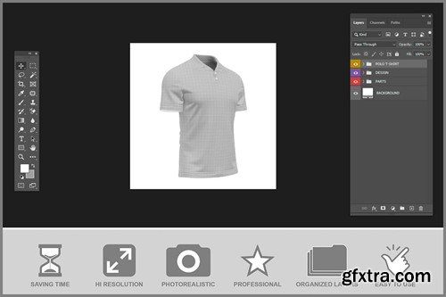 Polo T-Shirt Mockup 37PVRYS