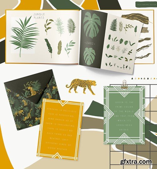 Jungle Park Collection Leopard Tiger Tropical 5QBVXZZ