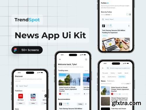 TrendSpot - News App Ui Kit Ui8.net