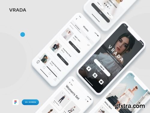 Vrada Fashion Mobile UI Kit Ui8.net