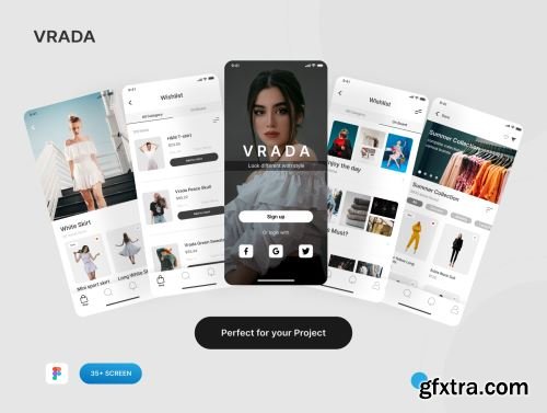 Vrada Fashion Mobile UI Kit Ui8.net