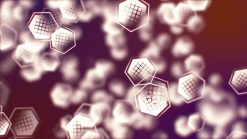 Videohive - Futuristic Rotating Honeycomb In Space - 48058755 - 48058755