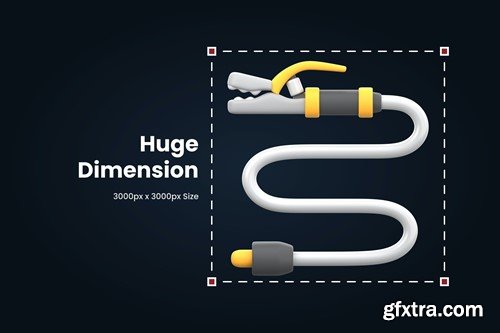 3D Welder Equipment Illustration UHMQCMP